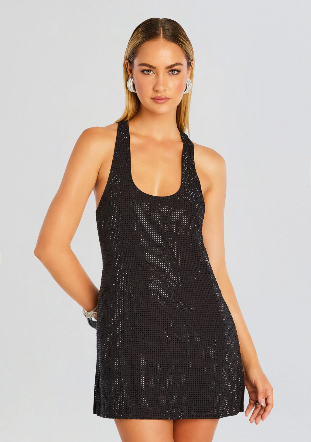Maves Embellished Dress by retrofête in Black, product image 5