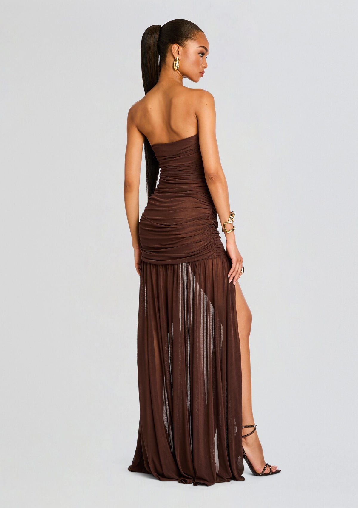 Adele Dress by retrofête in Dark Chocolate, product image 4