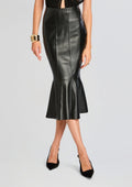 Cassander Leather Skirt by retrofête in Black, product image 1