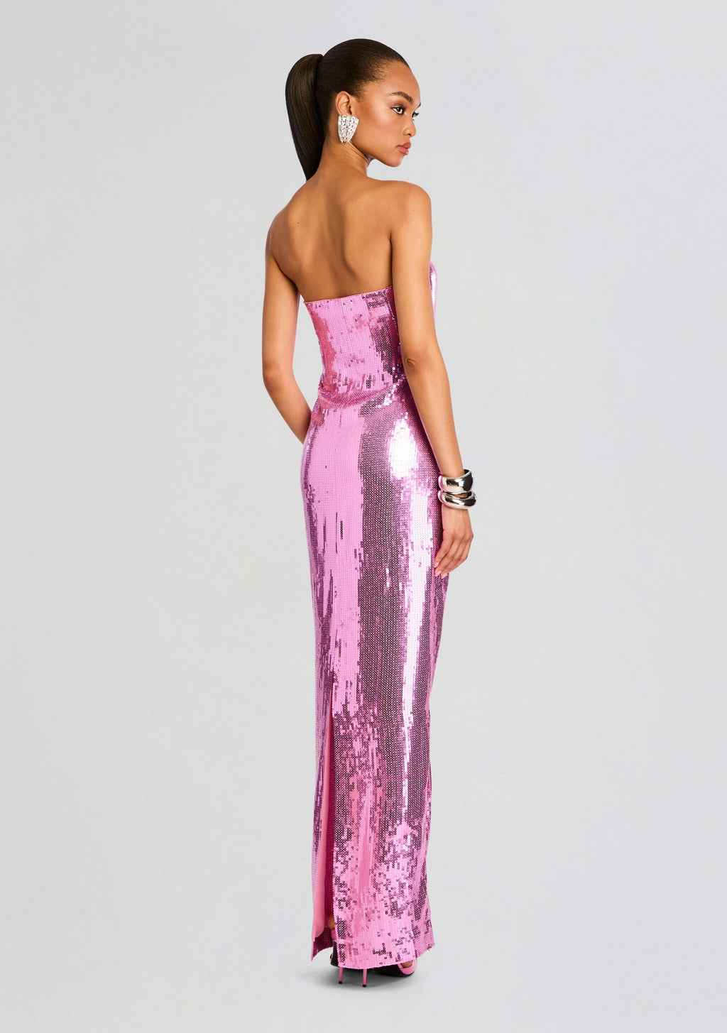 Ember Sequin Dress by retrofête in Pink, product image 4