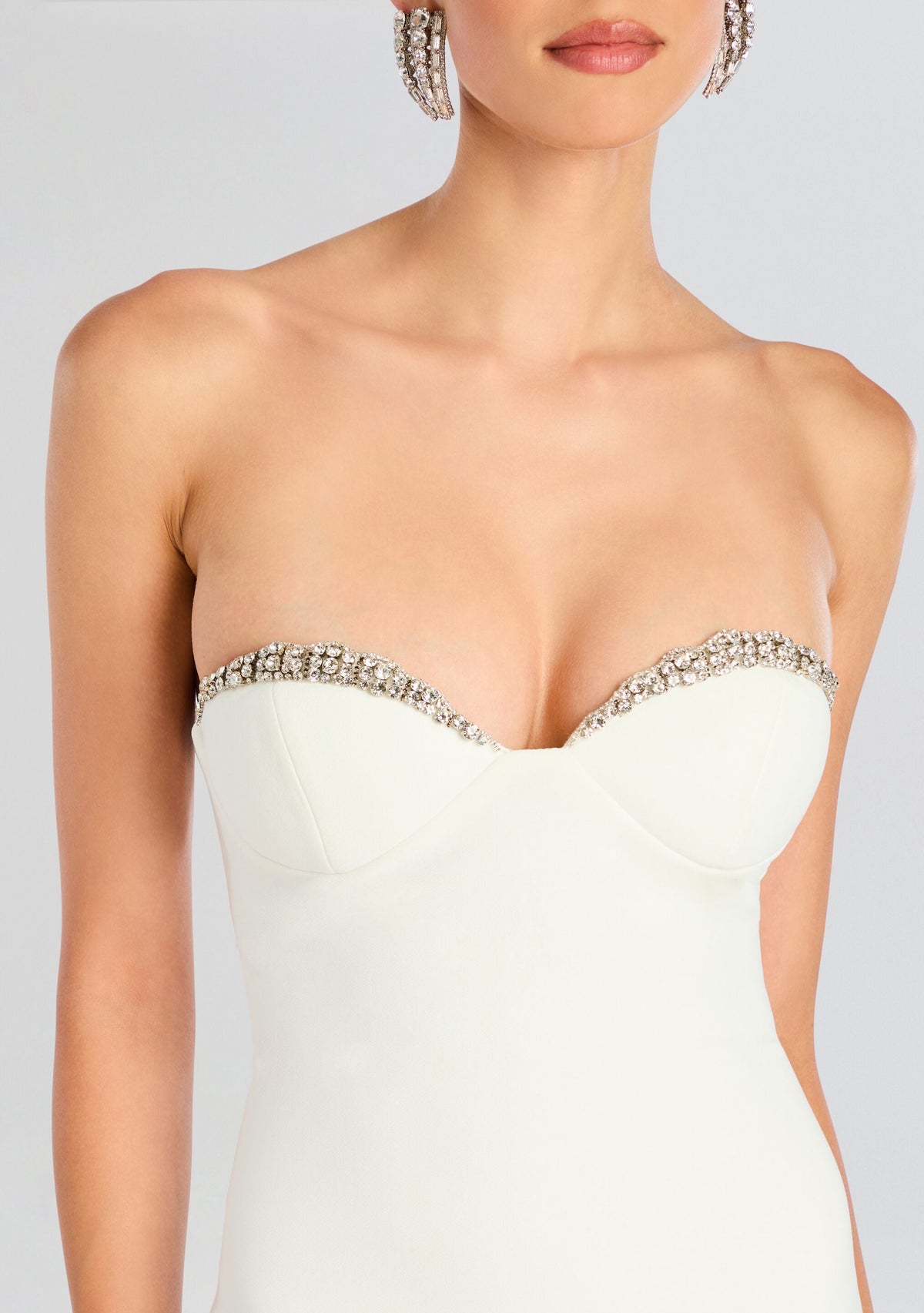 Jessalyn Dress by retrofête in White/Silver, product image 2