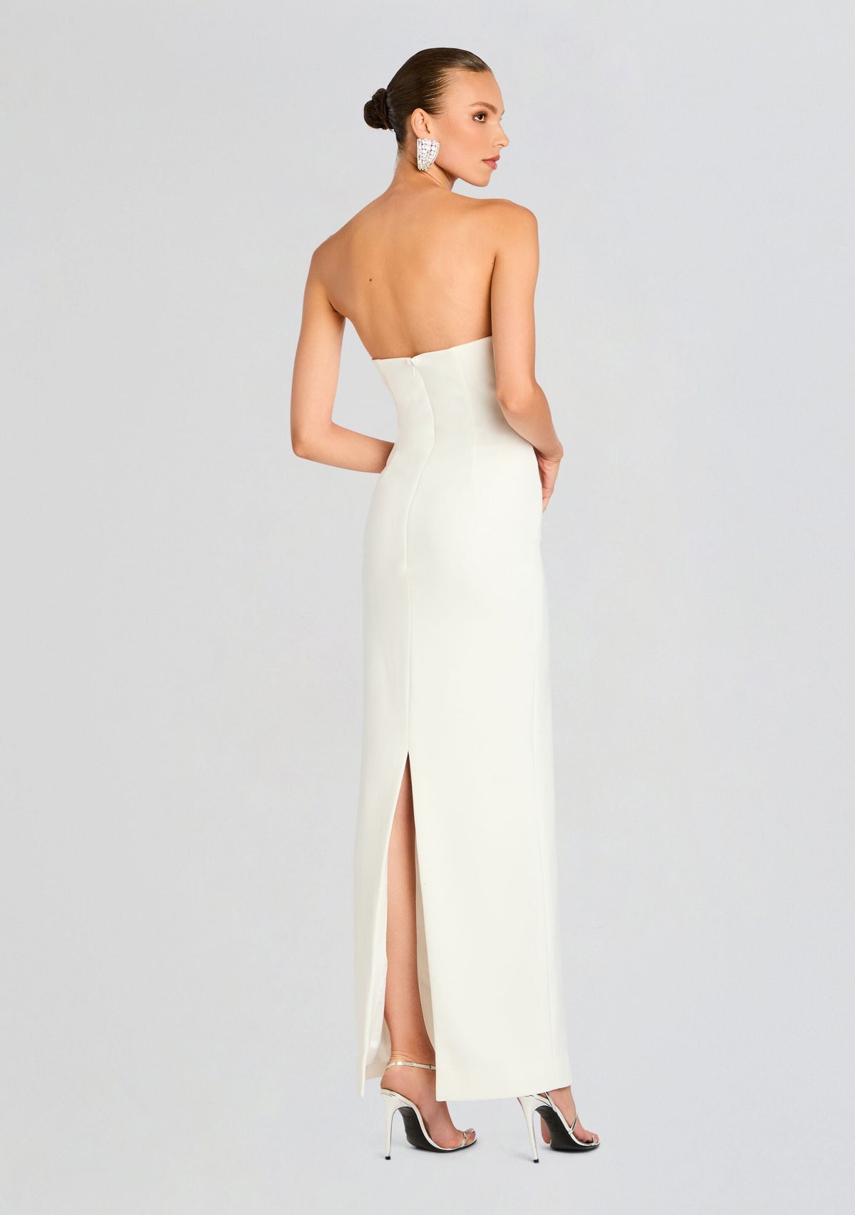 Jessalyn Dress by retrofête in White/Silver, product image 4