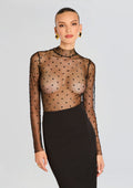 Lilith Mesh Top by retrofête in Black, product image 1