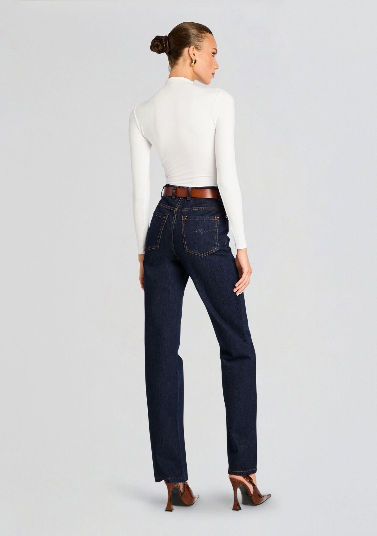 Meg Bodysuit by SEROYA in White, product image 4