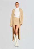 Megumi Knit Robe by SEROYA in Tan, product image 1