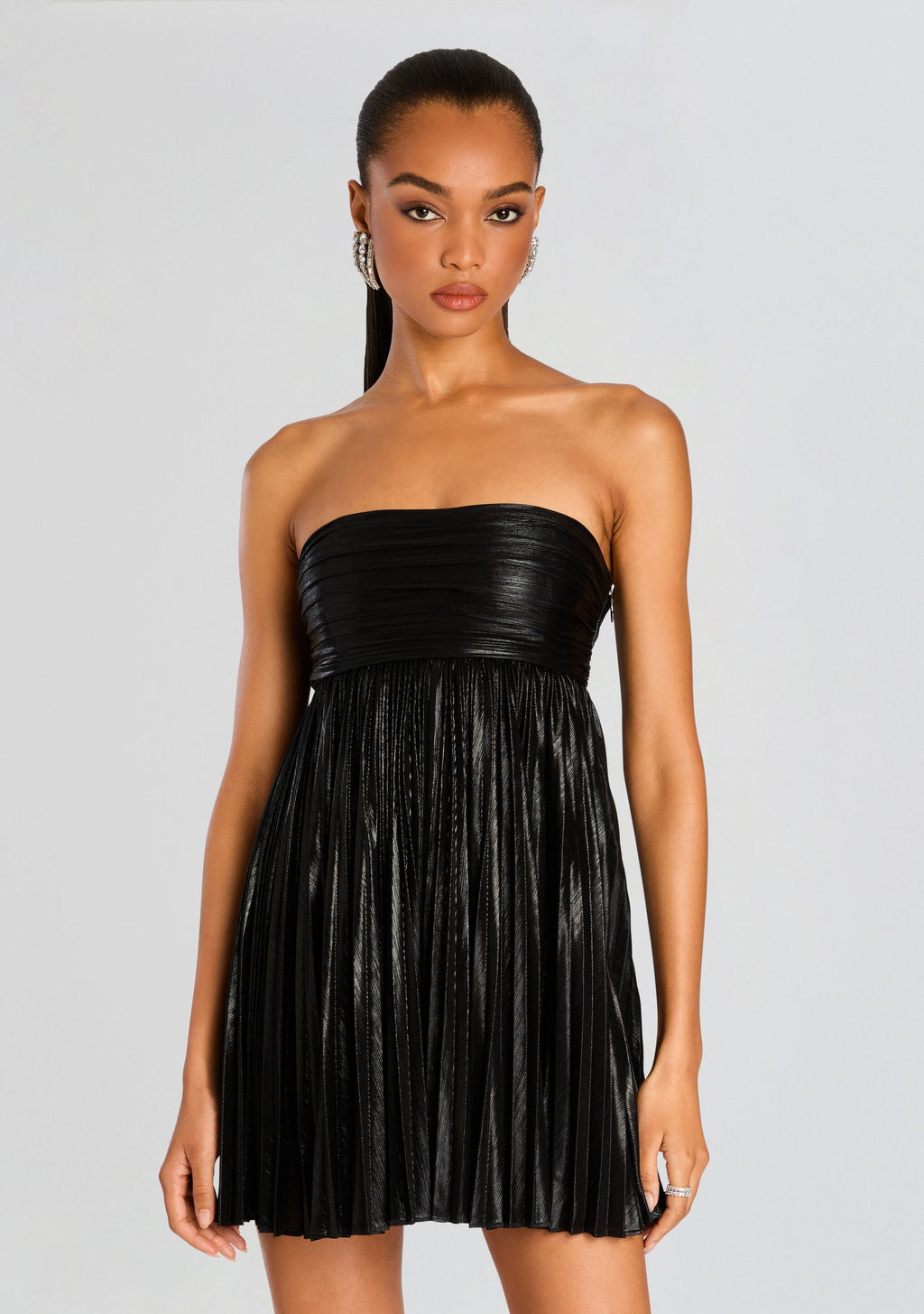 Nellia Dress by retrofête in Metallic Black, product image 5