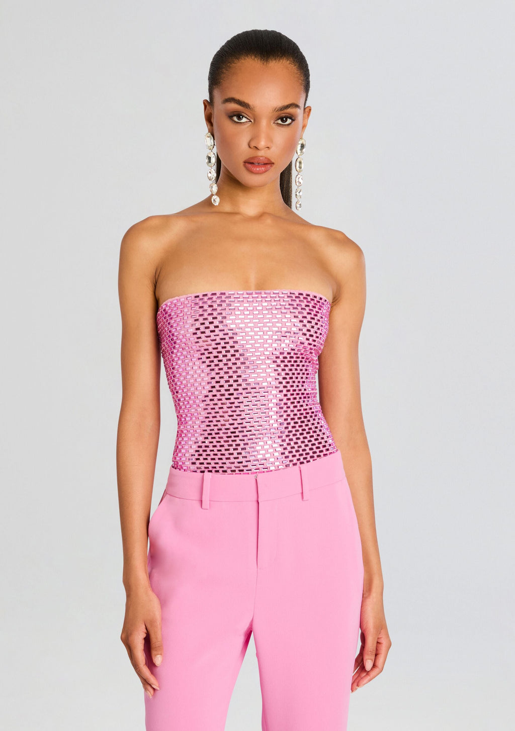 Valery Embellished Knit Top by retrofête in Light Rose, product image 1
