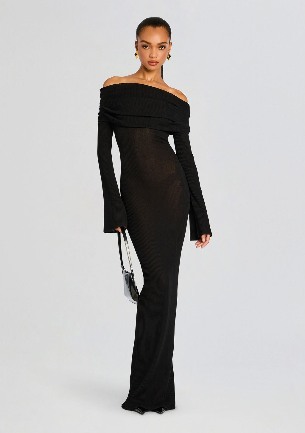 Galleria Maxi Dress by SEROYA in Black, product image 5