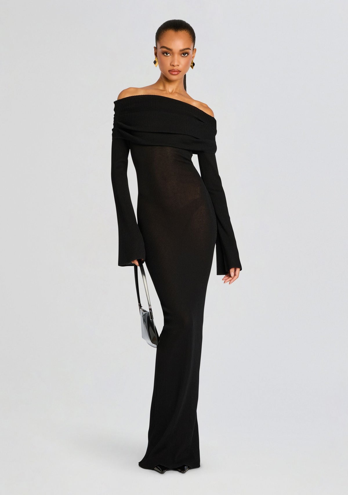 Galleria Maxi Dress by SEROYA in Black, product image 5