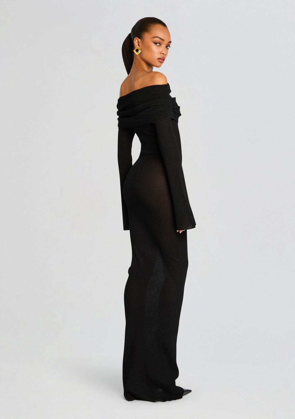 Galleria Maxi Dress by SEROYA in Black, product image 4
