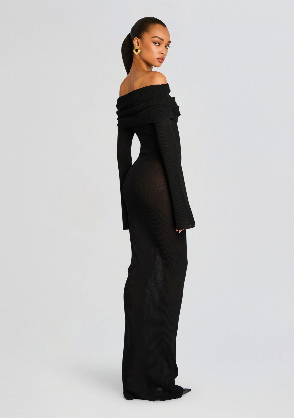 Galleria Maxi Dress by SEROYA in Black, product image 4