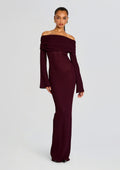 Galleria Maxi Dress by SEROYA in Merlot, product image 1