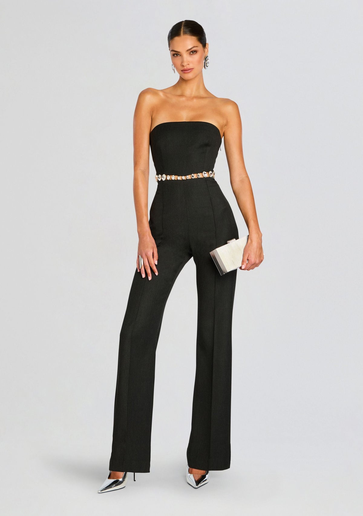 Glenda Jumpsuit by retrofête in Slate Grey, product image 1