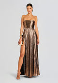 Iris Dress by retrofête in Metallic Bronze, product image 1