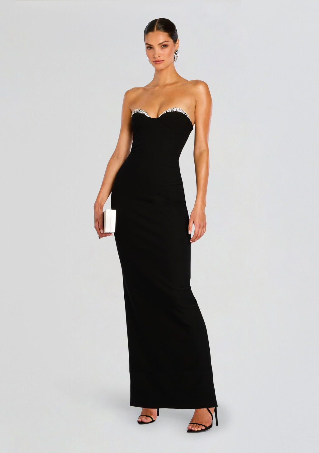 Jessalyn Dress by retrofête in Black/Silver, product image 1