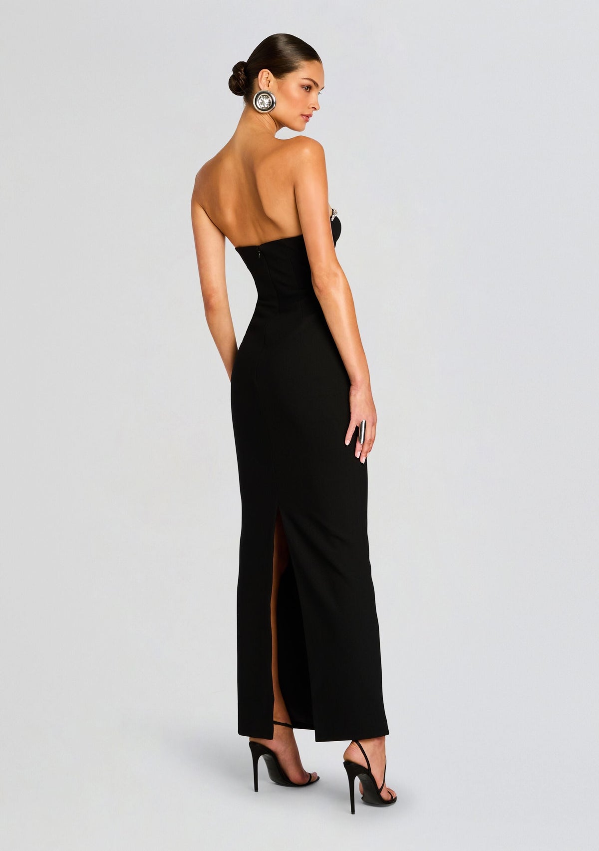 Jessalyn Dress by retrofête in Black/Silver, product image 4