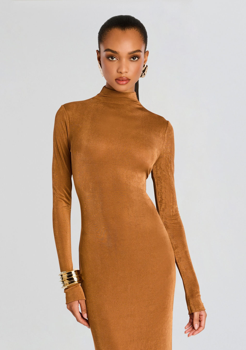 Kim Maxi Dress by SEROYA in Camel, product image 5
