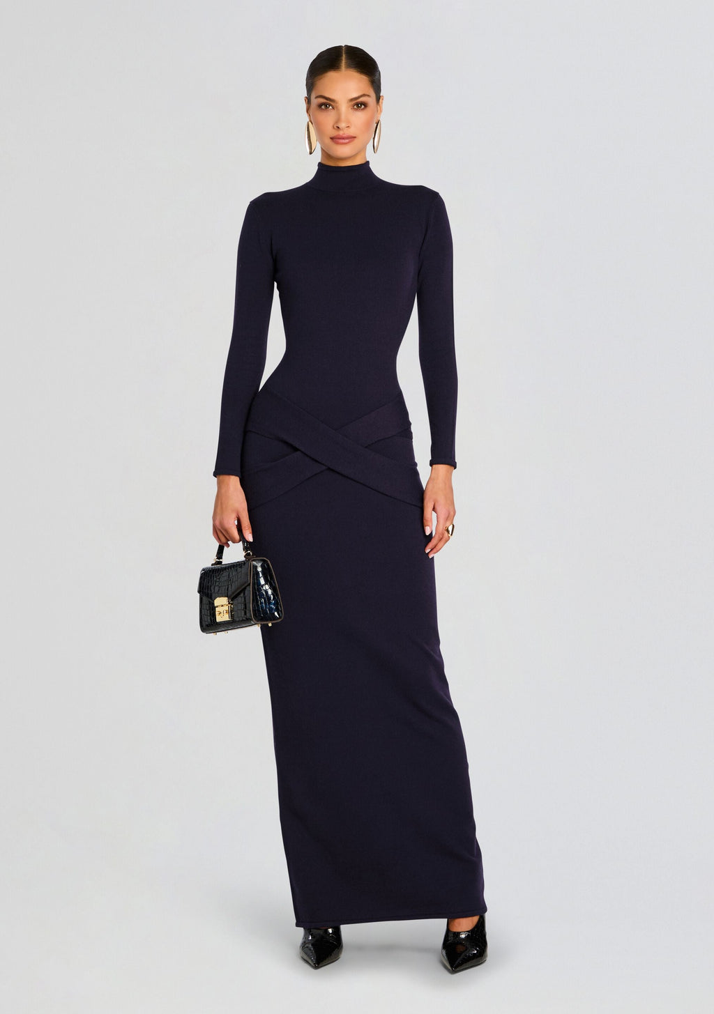 Melonie Knit Maxi Dress by SEROYA in Sapphire, product image 1