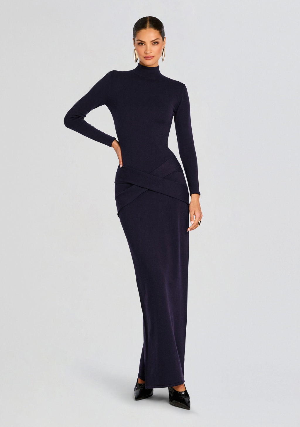 Melonie Knit Maxi Dress by SEROYA in Sapphire, product image 5