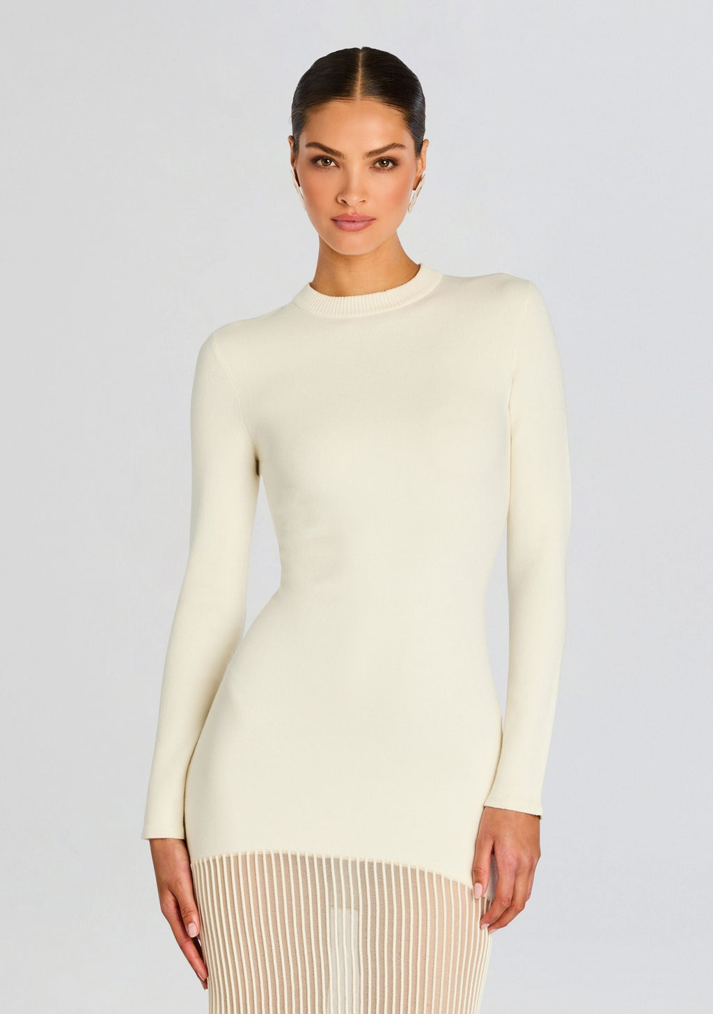 Serenade Knit Maxi Dress by SEROYA in Eggshell, product image 5