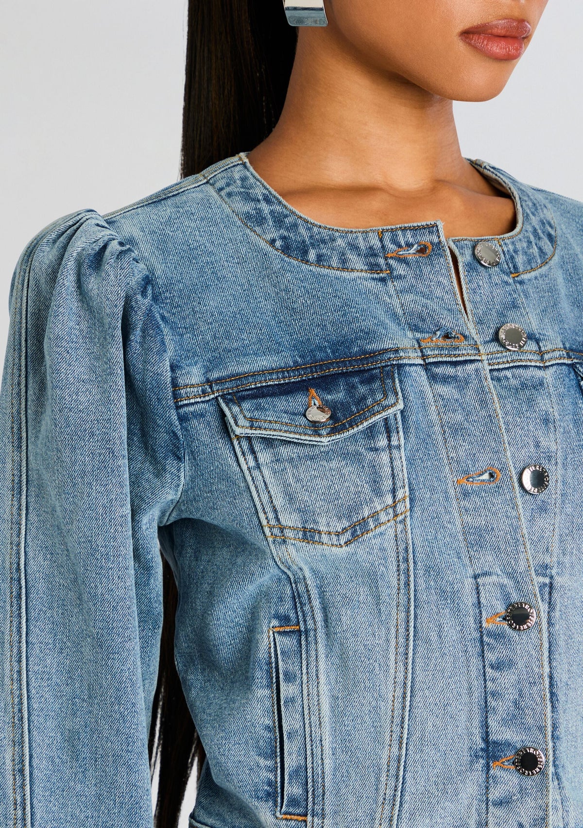 Tasha Denim Jacket by retrofête in Tangier, product image 2