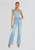 Dawson Denim Jumpsuit by retrofête in Tangier, product image 1