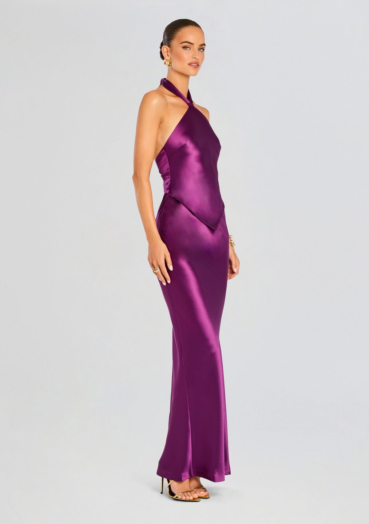Ester Dress by retrofête in Eggplant, product image 3