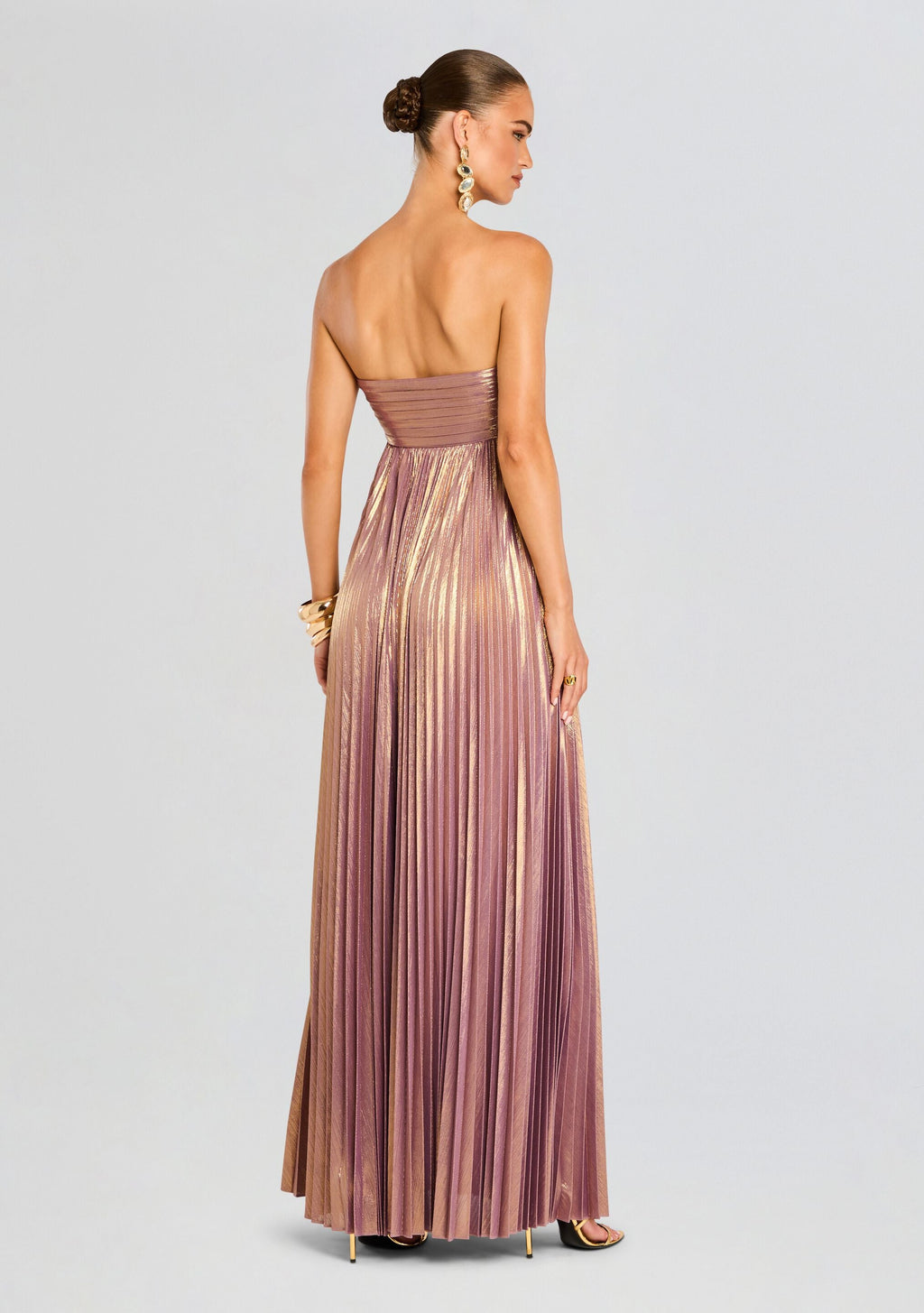 Lyanna Dress by retrofête in Purple/Gold, product image 4