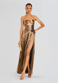 Mallory Dress by retrofête in Metallic Bronze, product image 1