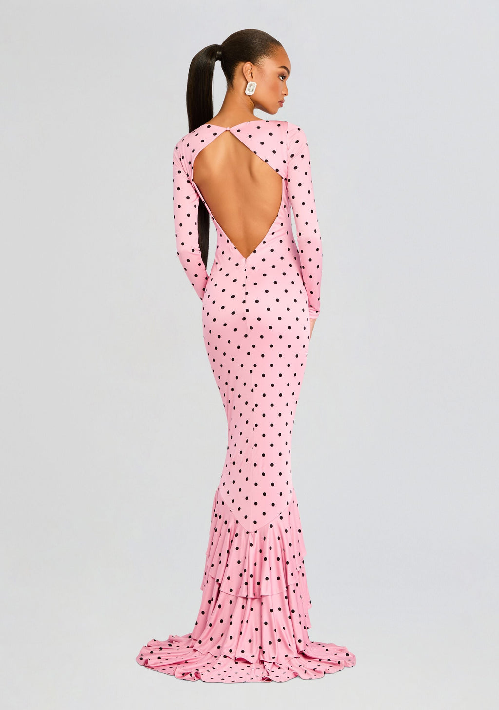 Sara Dress by retrofête in Pink Polka Dots, product image 4