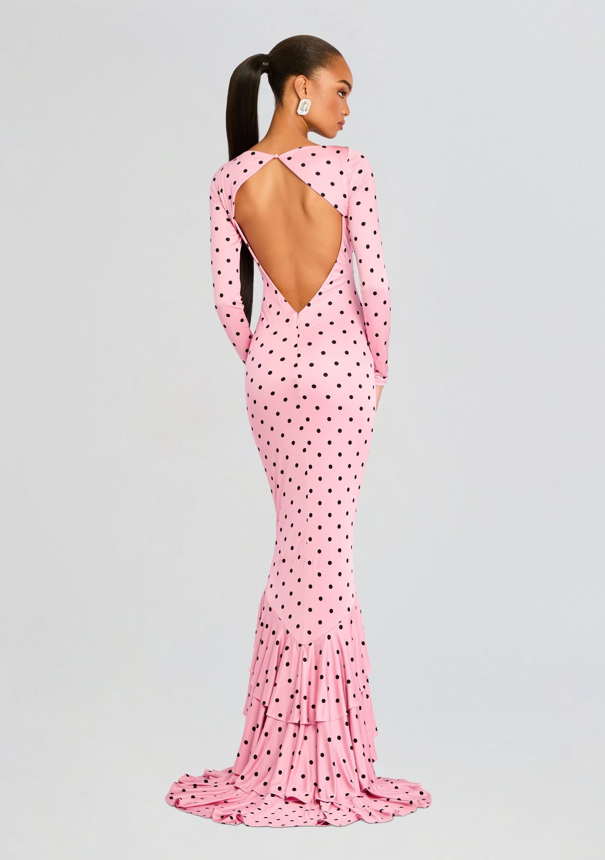 Sara Dress by retrofête in Pink Polka Dots, product image 4