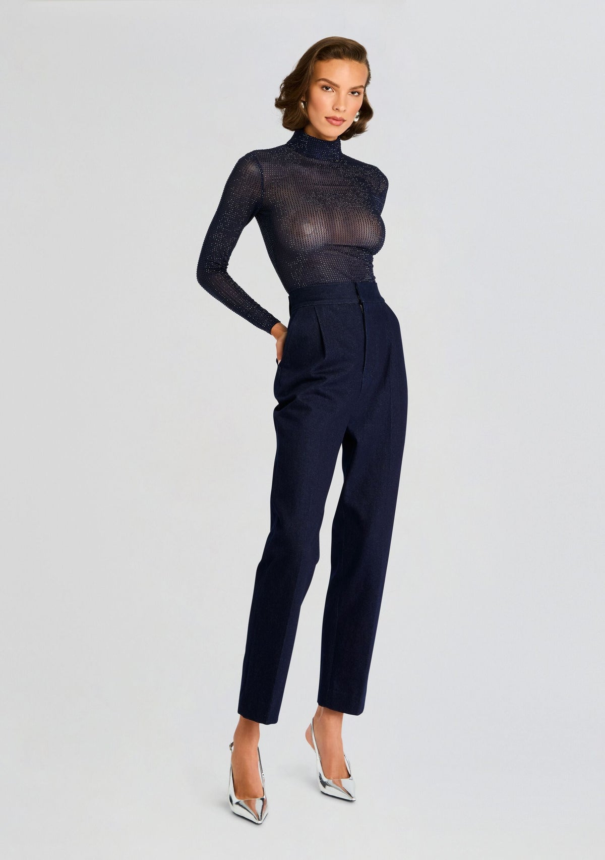 Bronwyn Embellished Top by retrofête in Night Sky, product image 3