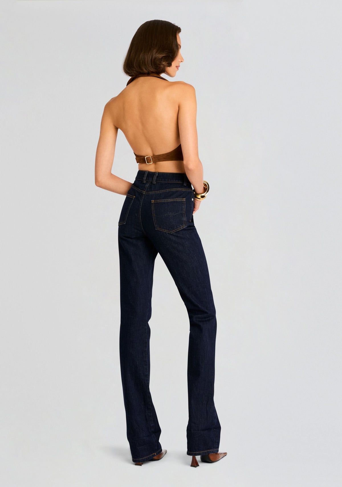 Josephine Suede Vest by retrofête in Cinnamon, product image 5