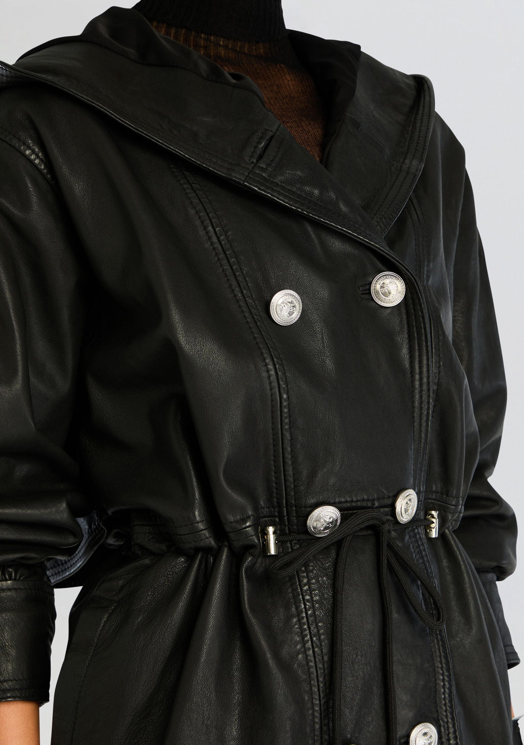Saint Leather Jacket by retrofête in Black, product image 3