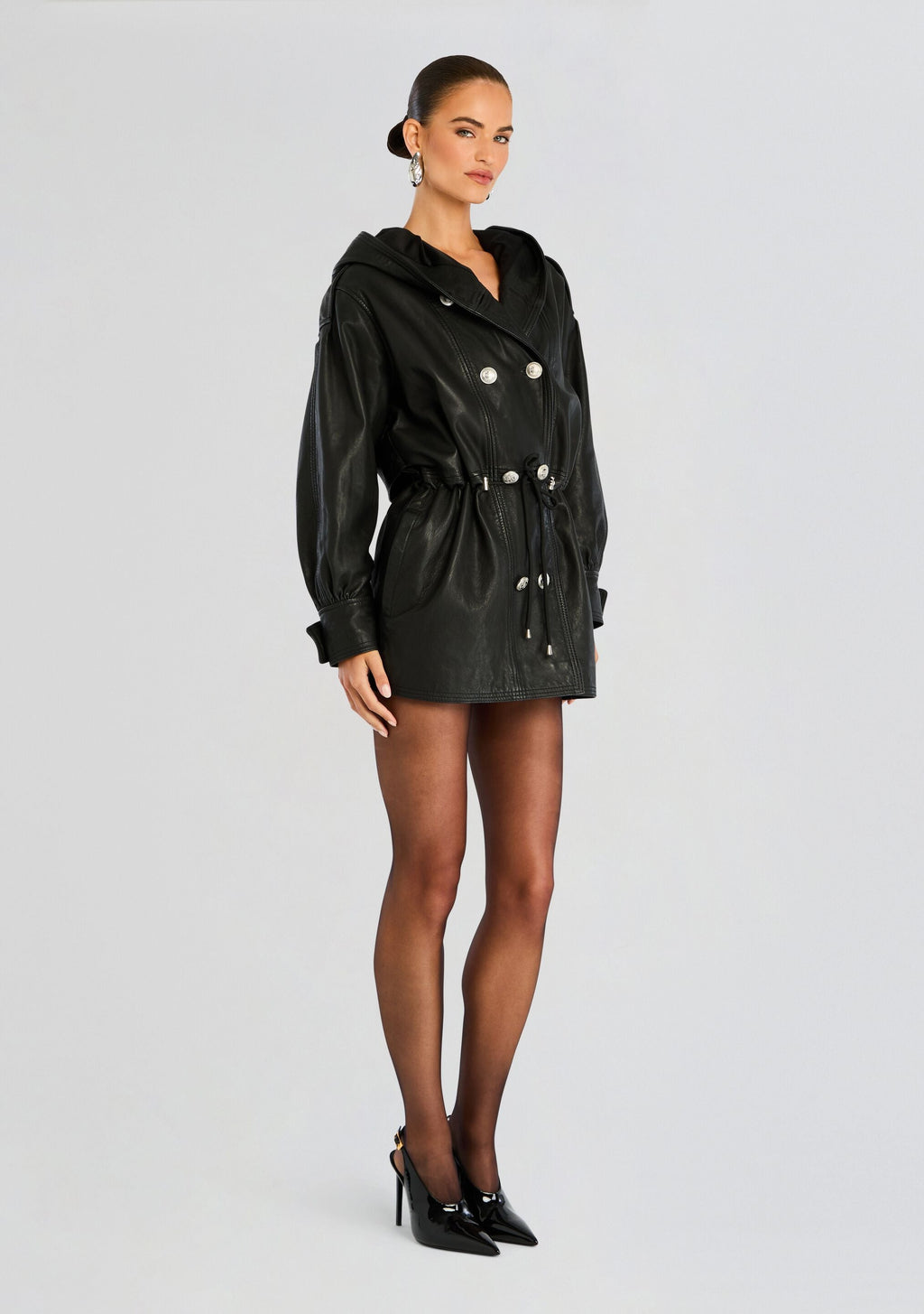 Saint Leather Jacket by retrofête in Black, product image 4
