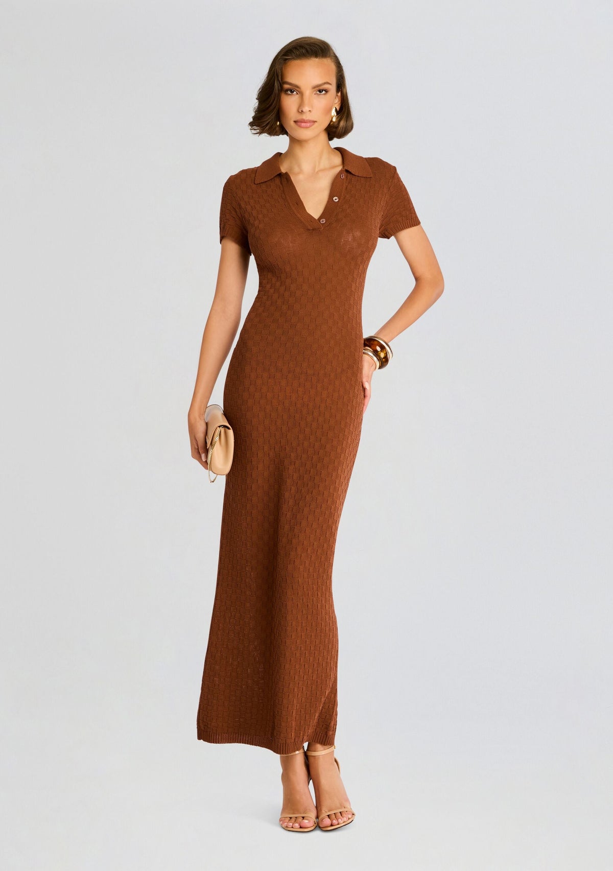Beacon Dress by SEROYA in Toffee, product image 1