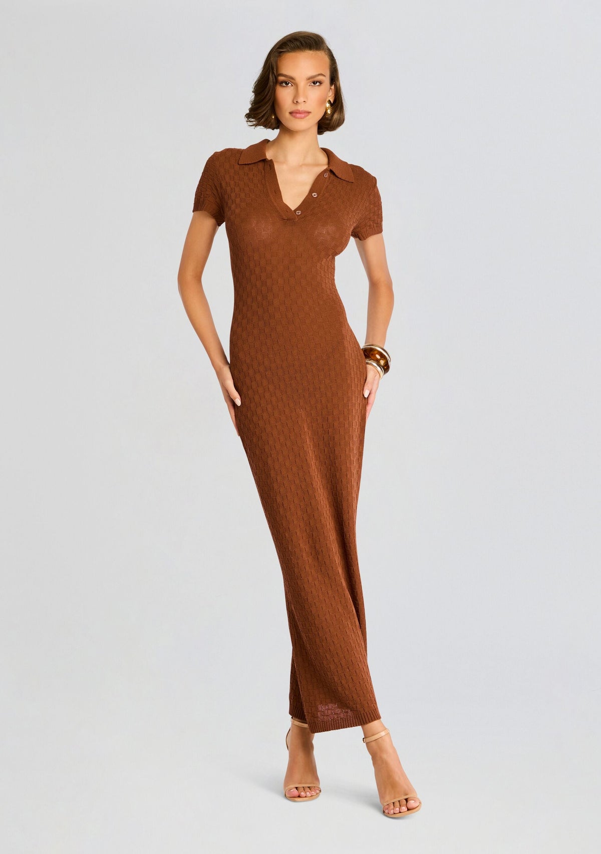 Beacon Dress by SEROYA in Toffee, product image 5