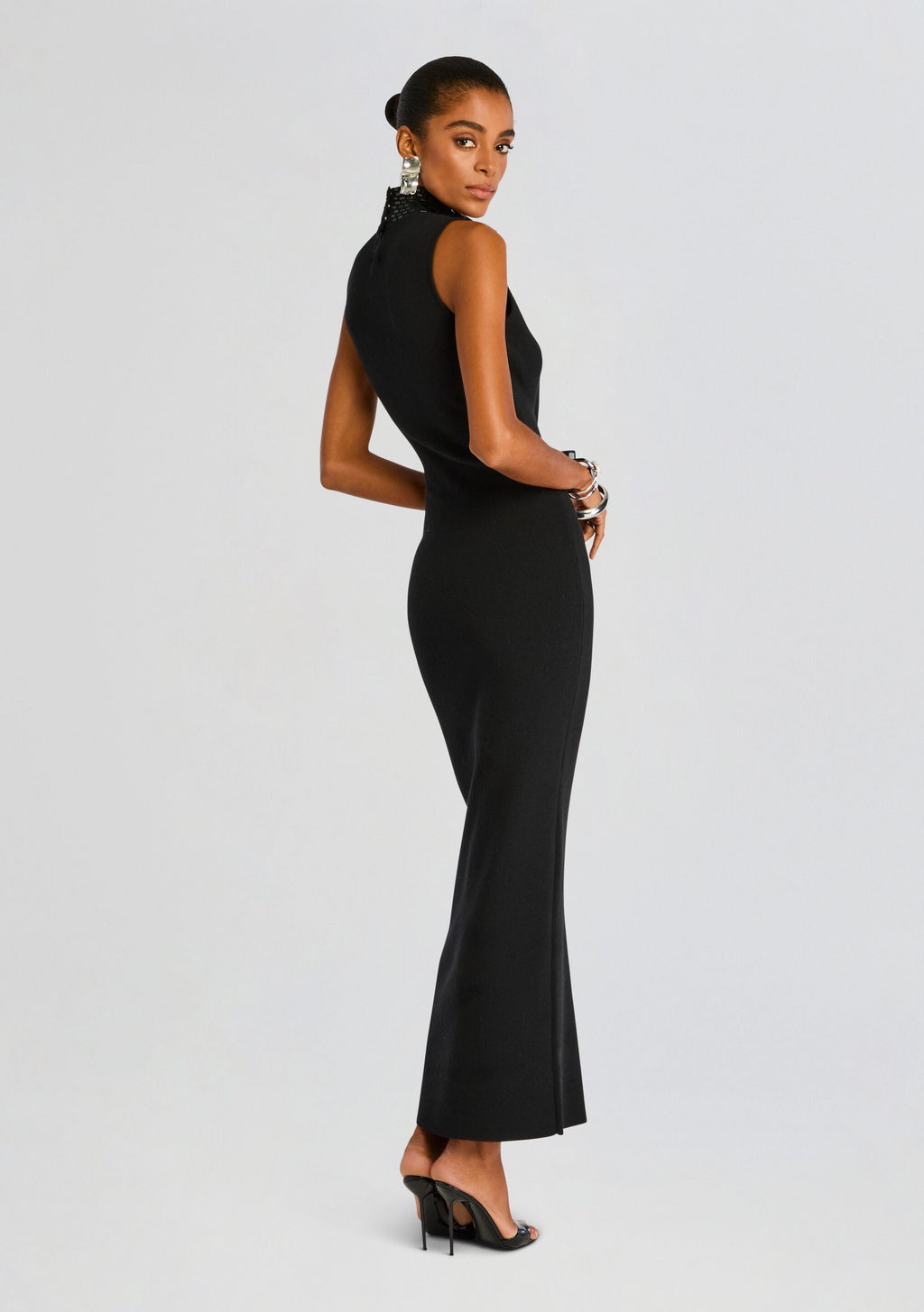 Envy Embellished Knit Dress by retrofête in Black, product image 4