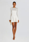 Joselyn Knit Mini Dress by SEROYA in Eggshell, product image 1