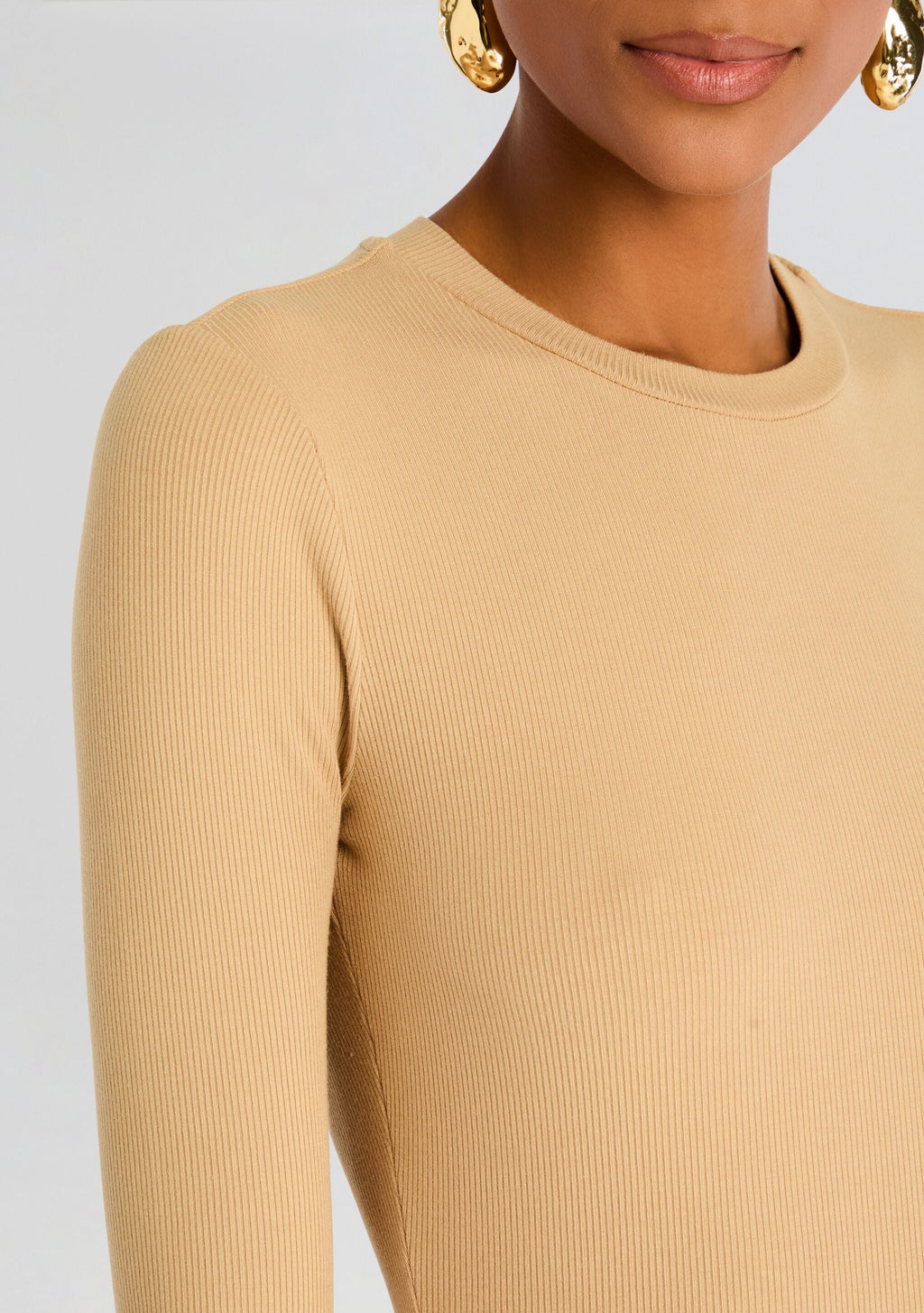 Lauren Mini Dress by SEROYA in Beige, product image 2