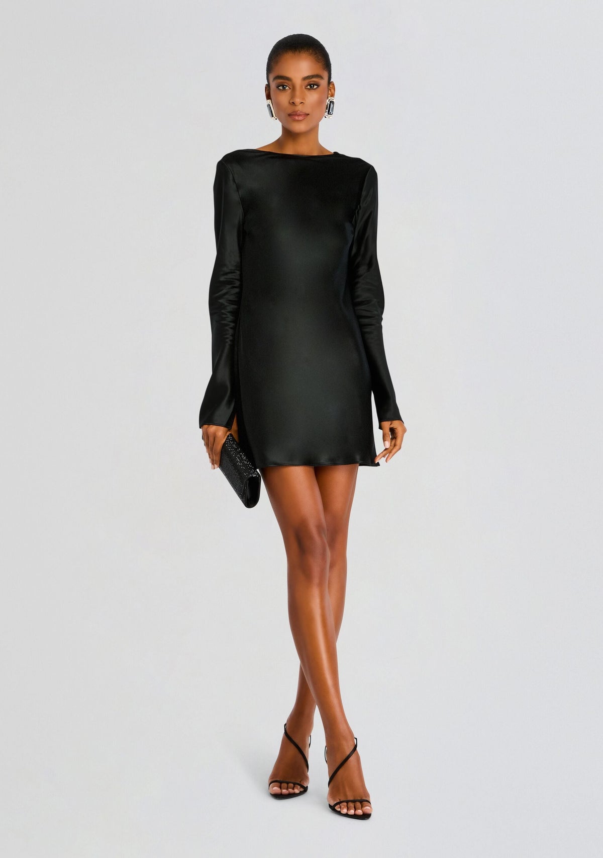 Madeleine Mini Reversible Dress by Sans Faff in Black, product image 2