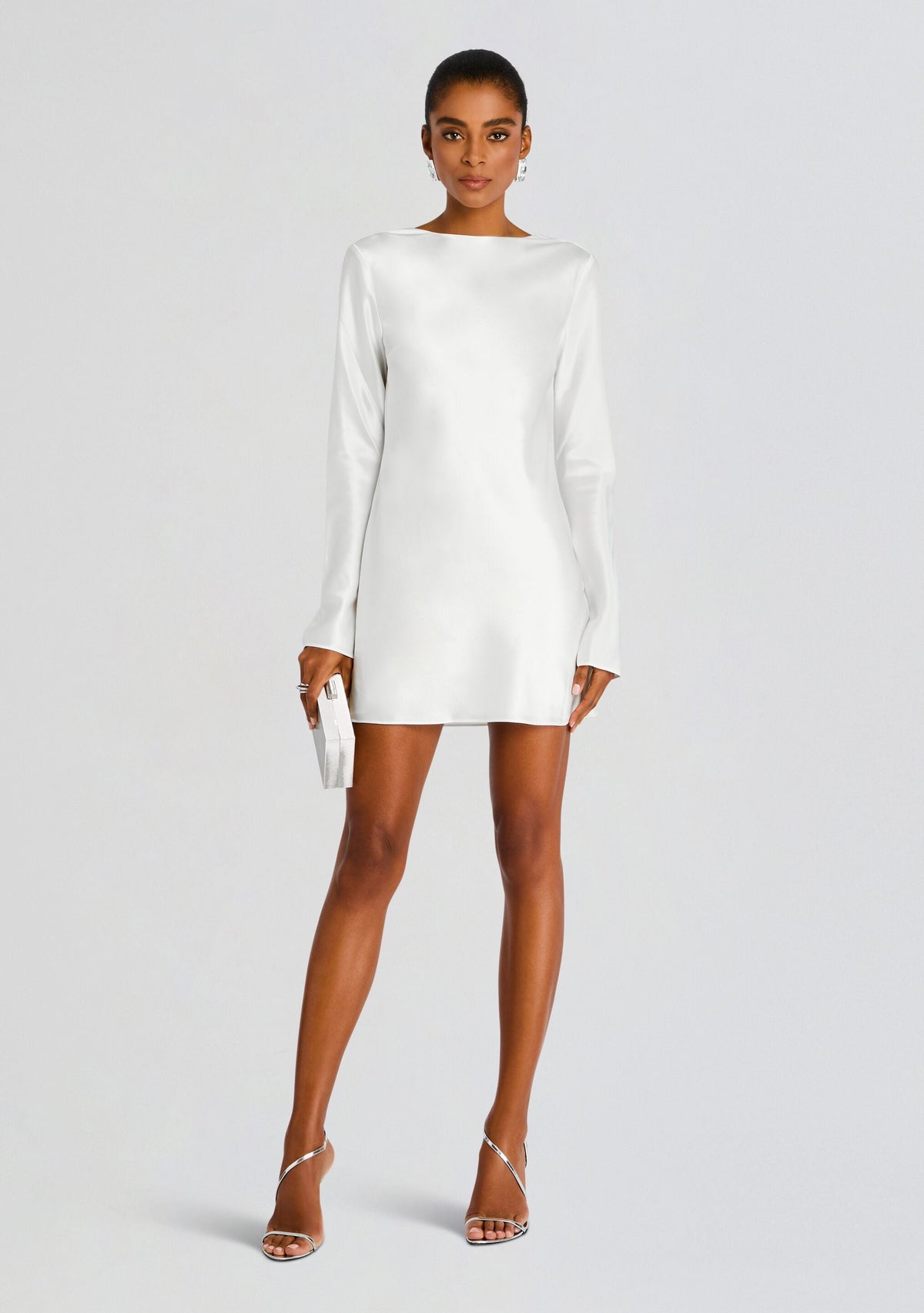 Madeleine Mini Reversible Dress by Sans Faff in White, product image 2