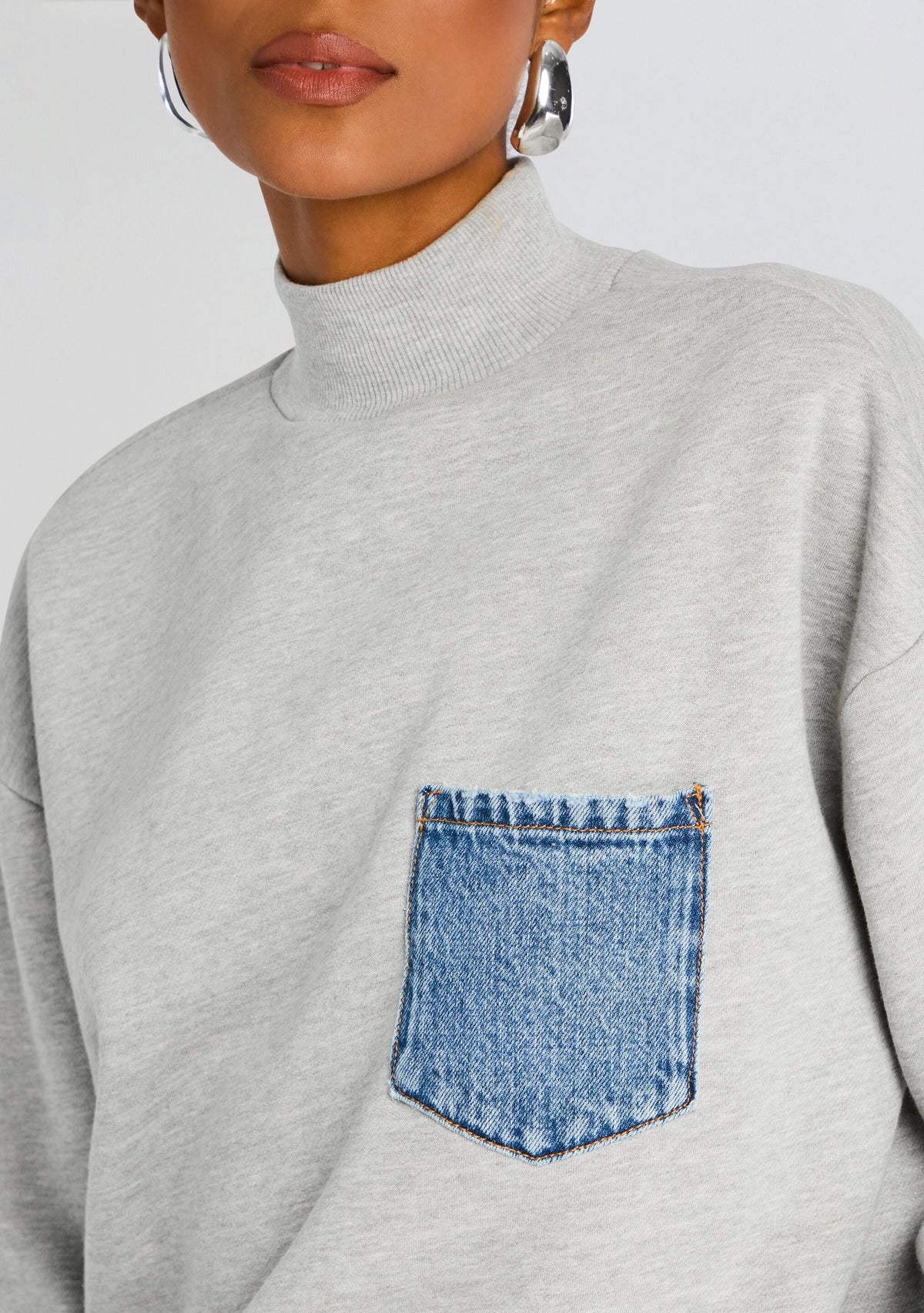 Marley Terry Denim Dress by SEROYA in River, product image 2
