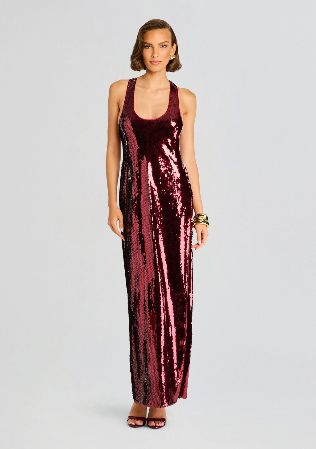 Bella Sequin Dress by retrofête in Port, product image 1