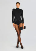 Bethanie Embellished Romper by retrofête in Black, product image 1