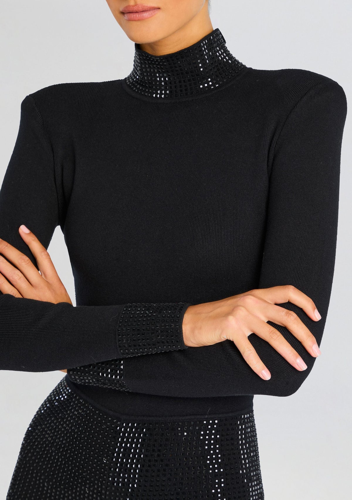 Bethanie Embellished Romper by retrofête in Black, product image 3