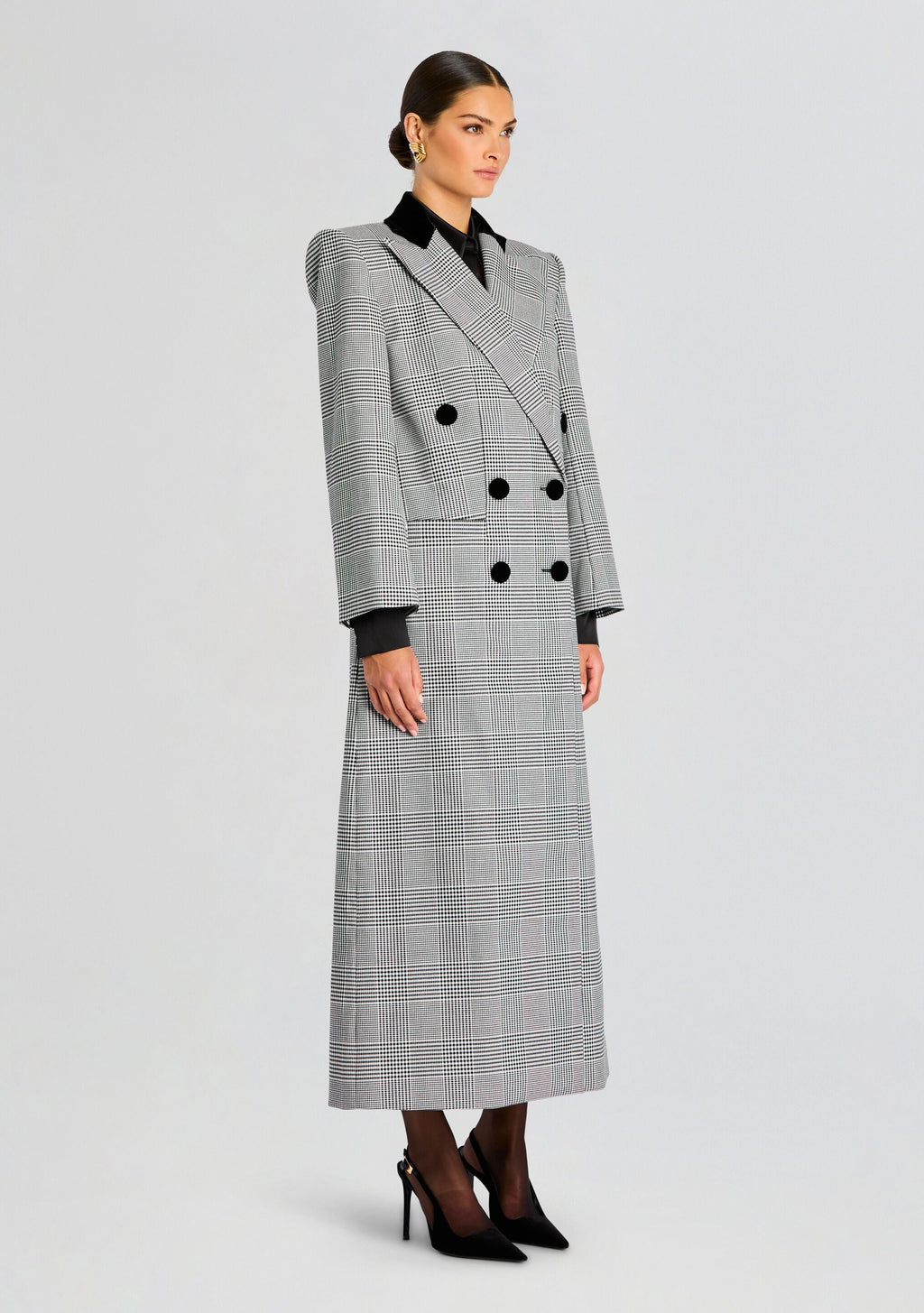 Charlene Coat by retrofête in Black/White, product image 3