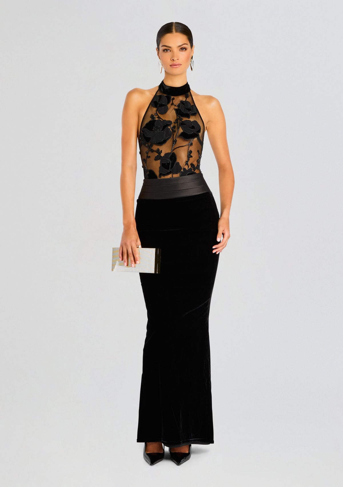 Shirin Bodysuit by retrofête in Black, product image 3