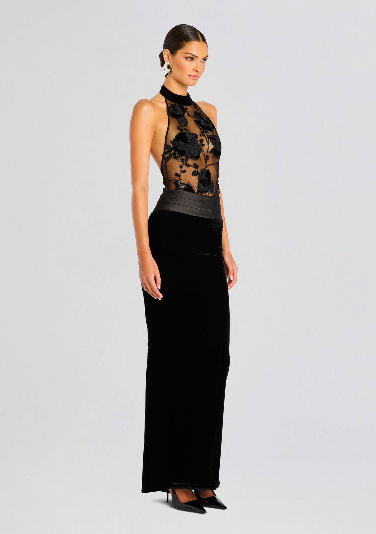Shirin Bodysuit by retrofête in Black, product image 4