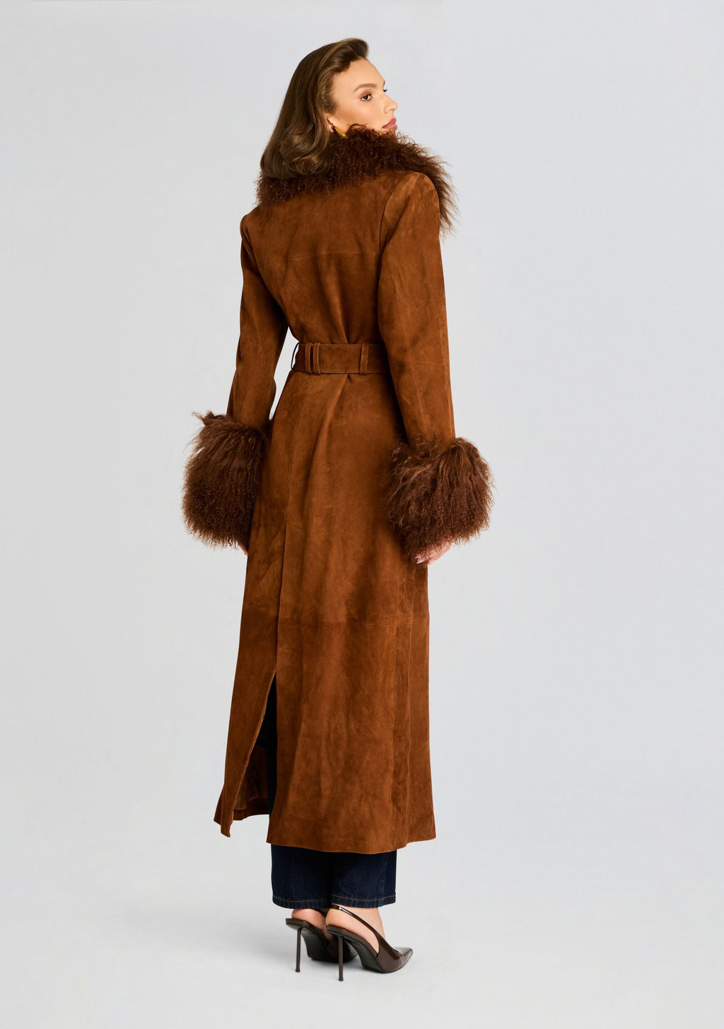 Britta Trench Coat by retrofête in Cinnamon, product image 6